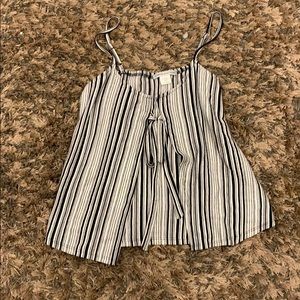 Striped flowy tank